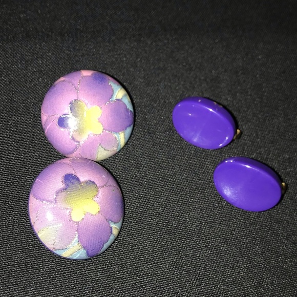 Jewelry - Purple Costume Earrings